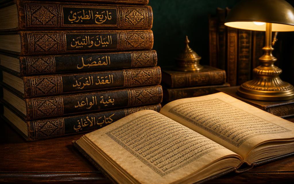 مخطوطات بخط عربي تمثل قسم السنن